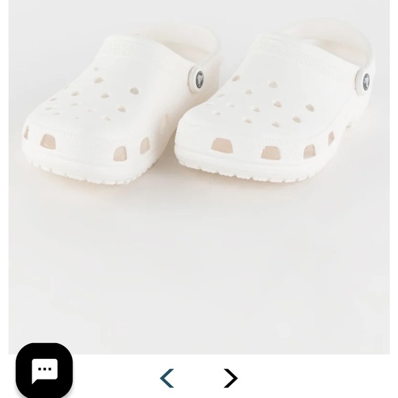 NWOT white crocs woman size 10 men 8 - Picture 3 of 7